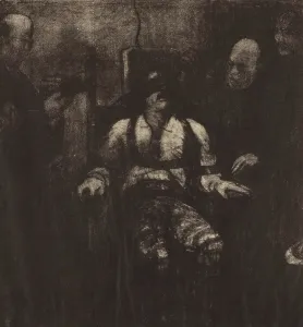 Death Sentence Prints: Electrocution (Second State), 1917. Creator: George Wesley Bellows