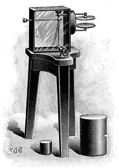 Images Dated 1st February 2006: Electroscope fitted with microscope, 1904