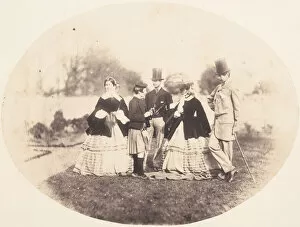 [Elegant Group Outdoors], ca. 1856-1859 Creator: Horatio Ross