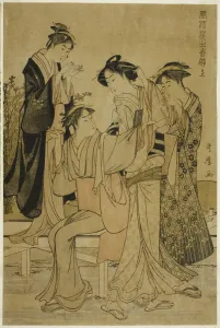 Smell Collection: Elegant Pleasures: The Scent of Flowers, right (Furyu hana no ka asobi, jo), Japan, c