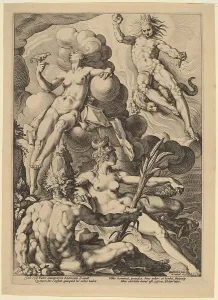 Matham Jacob Prints: The Four Elements, 1588. Creator: Jacob Matham