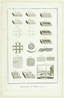 Encyclopedia Prints: Elements of Wood Engraving, from Encyclopédie, 1762/77. Creator: A. J. Defehrt