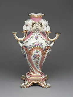 Soft Paste Prints: Elephant Candelabrum Vase (Vase aTete d Elephant), Sevres, 1757 / 58