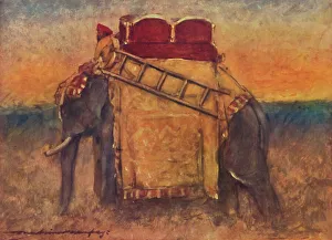 Howdah Prints: An Elephant of Central India, 1903. Artist: Mortimer L Menpes