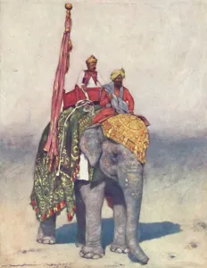 Mahout Prints: An Elephant from Jaipur, 1903. Artist: Mortimer L Menpes