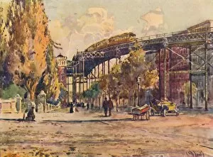 Elevated Railway Gallery: Elevated Railway, New York, 1916. Artist: Martin Lewis