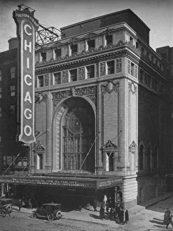 Movie Theater Prints: Front elevation, the Chicago Theatre, Chicago, Illinois, 1925