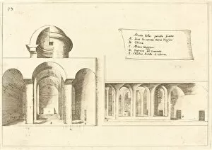 Architectural Drawing Gallery: Elevation of a Church, 1619. Creator: Jacques Callot