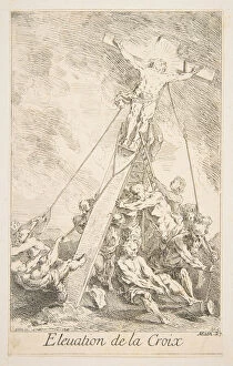 Claude Gillot Gallery: Elevation of the Cross.n.d. Creators: Claude Gillot, Jacques Gabriel Huquier