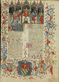Elevation Prints: The Elevation of the Host: Initial T: A Putto Between the Sun