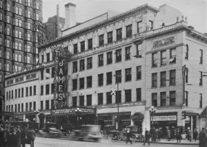 Movie Theater Prints: Front elevation, the James Theatre, Columbus, Ohio, 1925