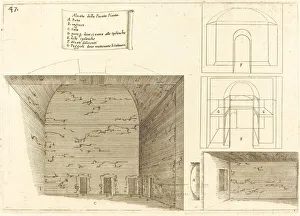 Elevation Prints: Elevation of a Passage Plan, 1619. Creator: Jacques Callot