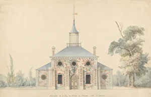 Francois Joseph Prints: An Elevation for the Projected Mill at Mereville, n. d