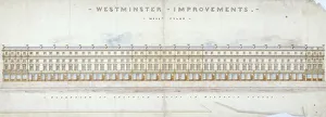 Improved Prints: Elevation of proposed houses in Victoria Street, Westminster, London, c1845. Artist