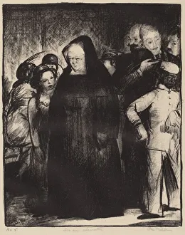 Habit Gallery: In an Elevator, 1916. Creator: George Wesley Bellows