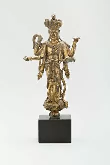 Copper Alloy Collection: Eleven-Headed and Six-Armed Guanyin (Avalokiteshvara) Standing... Tang dynasty, c
