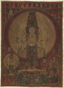 Early 16th Century Prints: Eleven-Headed, Thousand-Armed Bodhisattva of Compassion (Avalokiteshvara), c. 1500