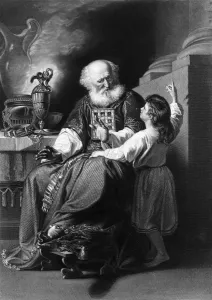 Young Prints: Eli perceived that the Lord had called the child, 19th century. Creator: H Robinson