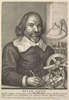 Compasses Gallery: Elias Allen, 1666. Creator: Wenceslaus Hollar