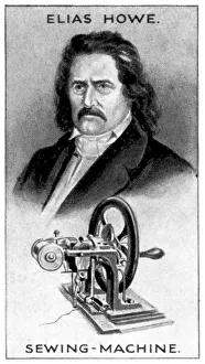 Howe Prints: Elias Howe, American sewing machine pioneer, (c1924)