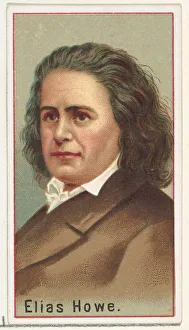 Elias Howe, printers sample for the Worlds Inventors souvenir album (A25