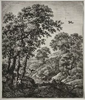 Anthonie Waterloo Dutch Collection: Elijah Fed by the Ravens. Creator: Anthonie Waterloo (Dutch, 1609 / 10-1690)
