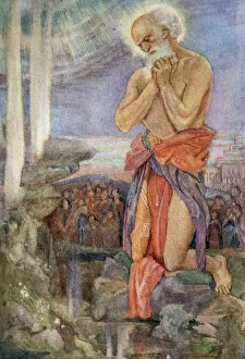 Elijah Gallery: Elijah prevailing over the Priests of Baal, 1916. Artist: Evelyn Paul