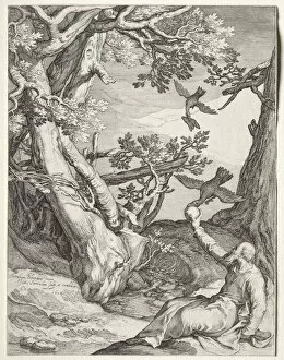Early 17th Century Gallery: Elijah in the Wilderness Fed by Ravens, 1604