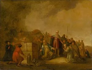 Elijah Gallery: Elijahs sacrifice on Mount Carmel, 17th century. Creator: Wet, Jacob Willemsz de, the Elder (ca)