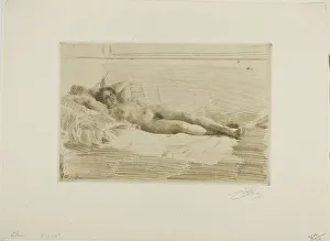 Lazy Prints: Elin, 1913-14. Creator: Anders Leonard Zorn