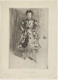 Hands On Hips Gallery: Elinor Leyland, 1873. Creator: James Abbott McNeill Whistler