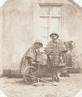 Llewelyn John Dillwyn Prints: Elinor and Lucy Llewelyn, 1853-56. Creator: John Dillwyn Llewelyn