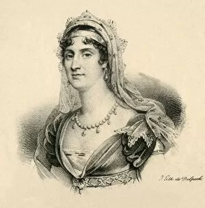 Delpech Francois Seraphin Collection: Elisa. Grande-Duchesse de Toscanne, (1777-1820), c1830. Creator: Francois-Seraphin Delpech