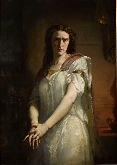 Muller Prints: Élisa Rachel as Lady Macbeth. Creator: Müller, Charles Louis (1815-1892)
