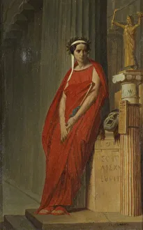 Elisa Rachel as Phedre. Artist: Gerome, Jean-Leon (1824-1904)