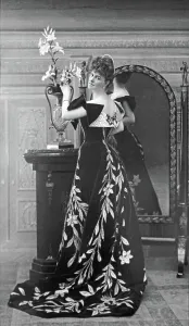 Proust Prints: Élisabeth, Countess Greffulhe (1860-1952) wearing the Lily Dress created by Worth