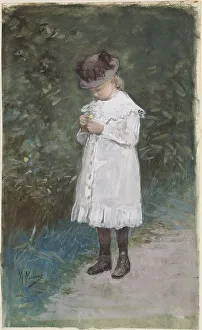 Anthonij Rudolf Mauve Prints: Elisabeth Mauve (b. 1875), Daughter of the Artist, 1875-1888. Creator: Anton Mauve
