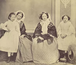 Antoine Franz Gallery: Elise Housermann, Hermine, Marie and Marie Antoine, 1850s-60s. Creator: Franz Antoine