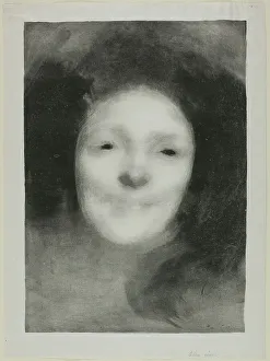 Enigmatic Prints: Elise Smiling, 1895. Creator: Eugene Carriere