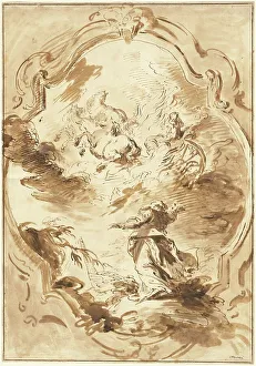 Ascent Prints: Elisha Watching Elijah Ascend in the Fiery Chariot