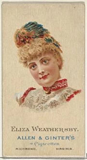 Commercial Gallery: Eliza Weathersby, from Worlds Beauties, Series 2 (N27) for Allen & Ginter Cigarettes