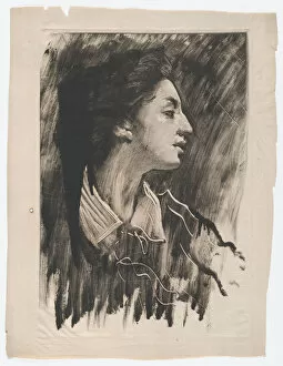 Monotype Gallery: Elizabeth Alexander, ca. 1881. Creator: John White Alexander