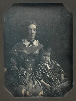 Elizabeth Bakewell James and her Son, Frank B. James, ca. 1846