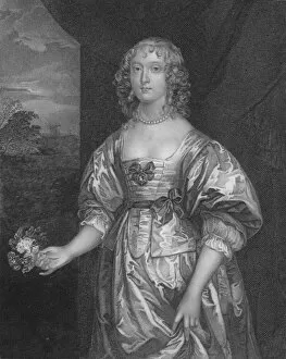 Devonshire Gallery: Elizabeth Cecil, Countess of Devonshire, c1640, (early-mid 19th century). Creator: Unknown