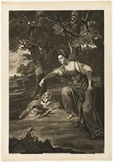 Reynolds Joshua Prints: Elizabeth, Duchess of Manchester and Her Son, c. 1770. Creator: James Watson