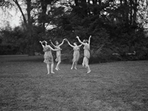 Duncan Elizabeth Prints: Elizabeth Duncan dancers and children, 1920. Creator: Arnold Genthe