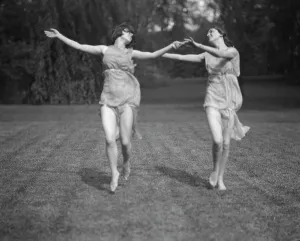 Elizabeth Duncan dancers and children, 1920 Creator: Arnold Genthe
