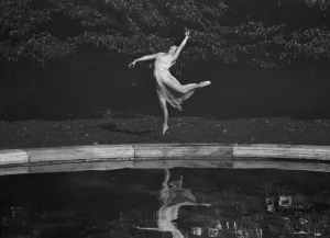 Poolside Prints: Elizabeth Duncan dancers and children, 1927 Creator: Arnold Genthe
