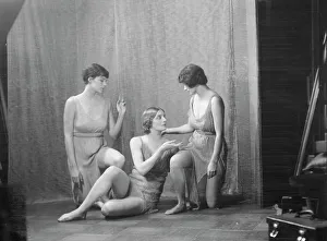 Elizabeth Duncan dancers and children, 1928 Creator: Arnold Genthe