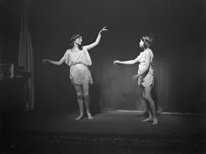 Disbelief Prints: Elizabeth Duncan dancers and children, 1916 Creator: Arnold Genthe